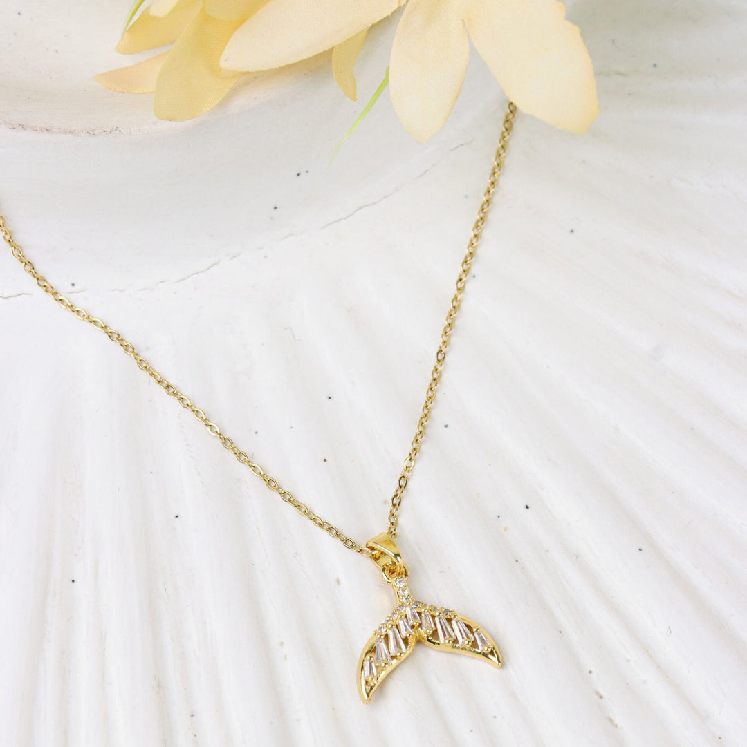 Gold Mermaid Tail Necklace