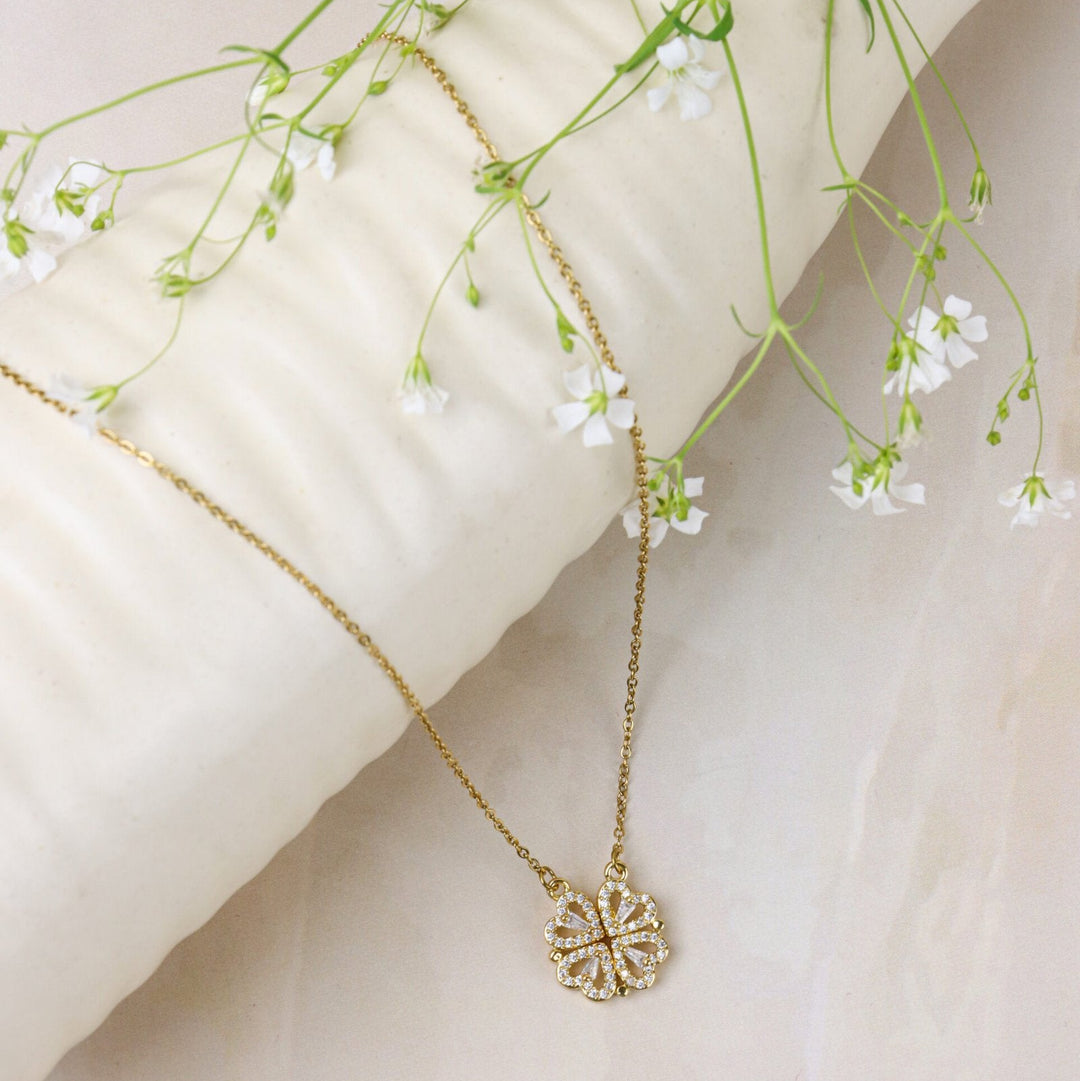 Crystal Clover Necklace