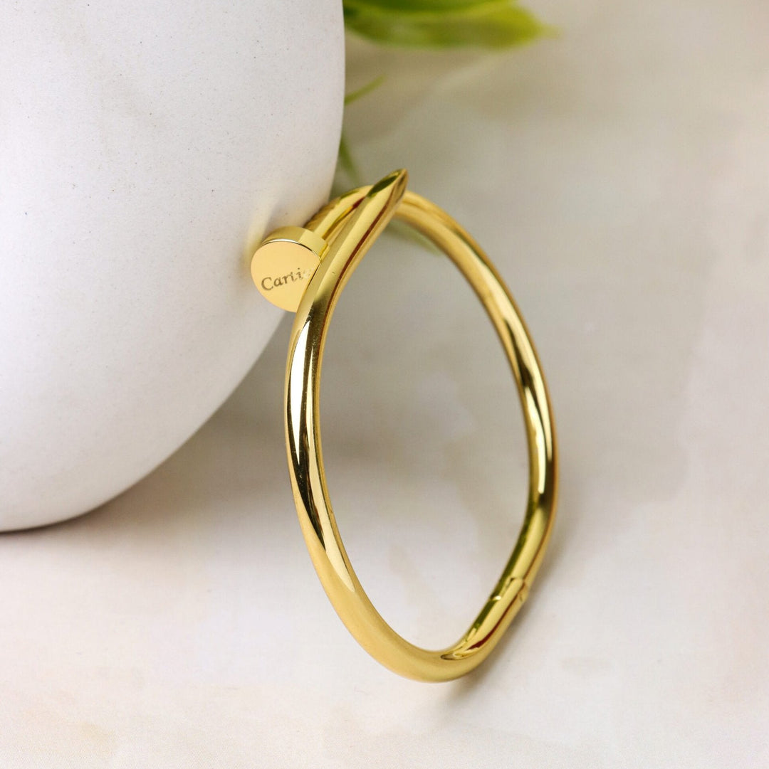 Gold Nail Bracelet