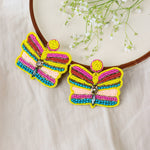 Load image into Gallery viewer, Beaded Butterfly Earrings
