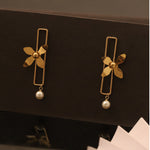 Load image into Gallery viewer, golden-bloom-pearl-drop-earrings-seg-359
