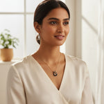 Load image into Gallery viewer, Black Enamel Luxe Pendant Necklace
