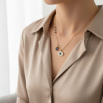 Load image into Gallery viewer, Blue Evil Eye Dual Pendant Necklace
