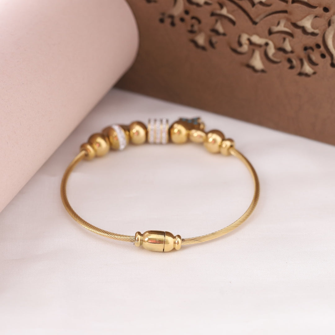 Celestial Charm Bead Bracelet – Premium Anti-Tarnish Gold