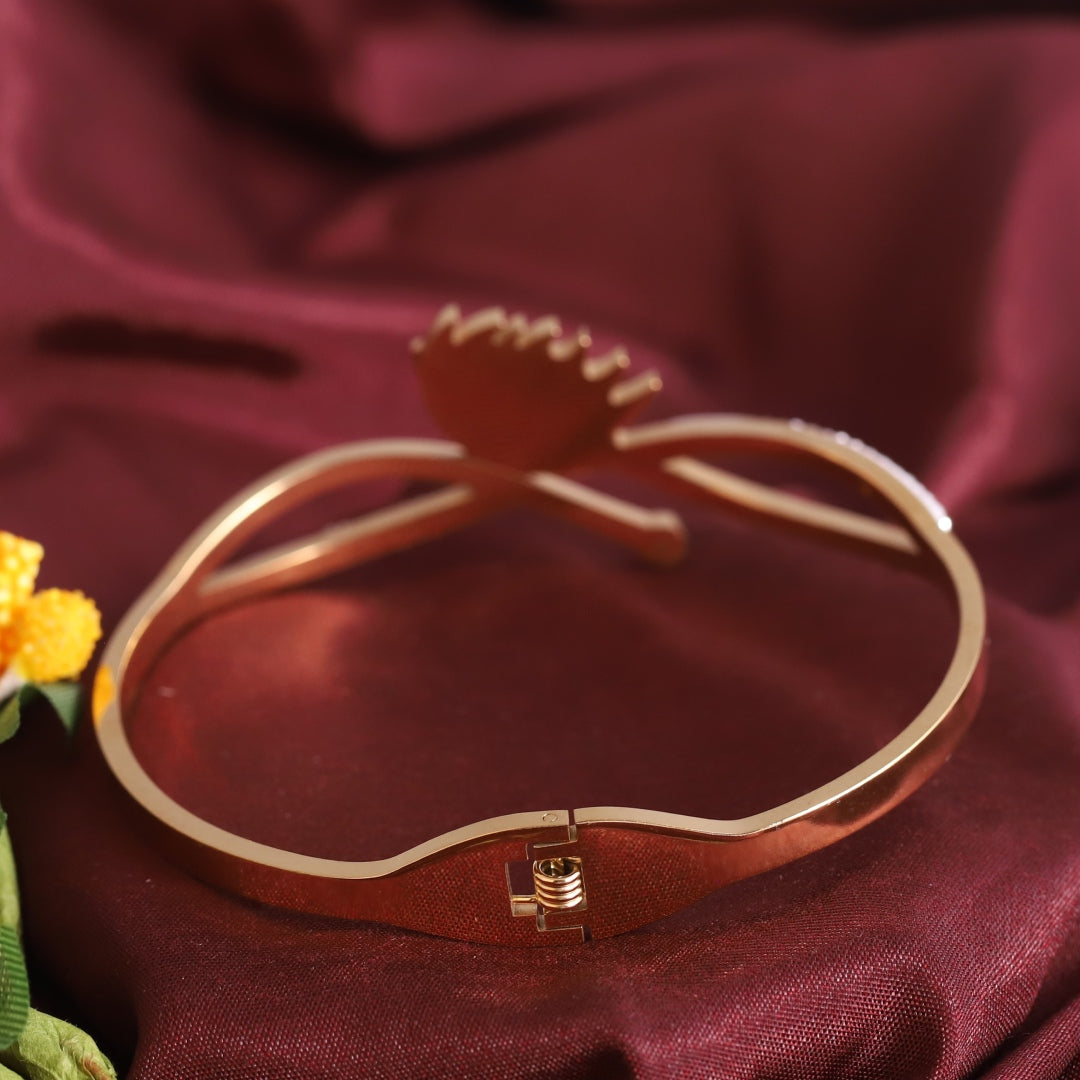 Evil Eye Sparkle Bangle – Premium Anti-Tarnish Gold