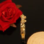 Load image into Gallery viewer, Pearl Heart Bow Charm Bangle – Premium Anti-Tarnish Bracelet
