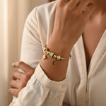 Load image into Gallery viewer, Celestial Charm Bead Bracelet – Premium Anti-Tarnish Gold
