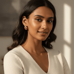 Load image into Gallery viewer, golden-textured-hoop-earrings-ser-039
