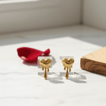 Load image into Gallery viewer, golden-drip-stud-earrings-ser-106
