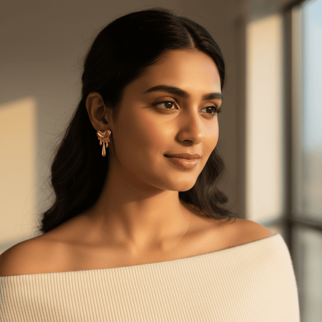 golden-drip-stud-earrings-ser-106