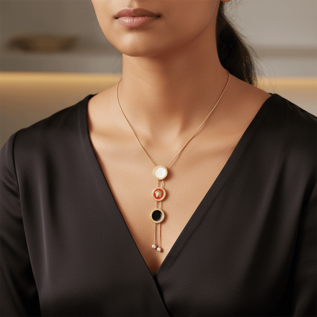 Tri-Charm Versace Anti-Tarnish Necklace