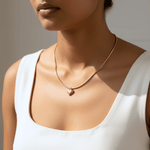 Load image into Gallery viewer, Golden Heart Charm Choker – Anti-Tarnish Stainless Steel Necklace
