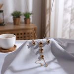 Load image into Gallery viewer, Golden Blossom Red Stone Jewelry Set
