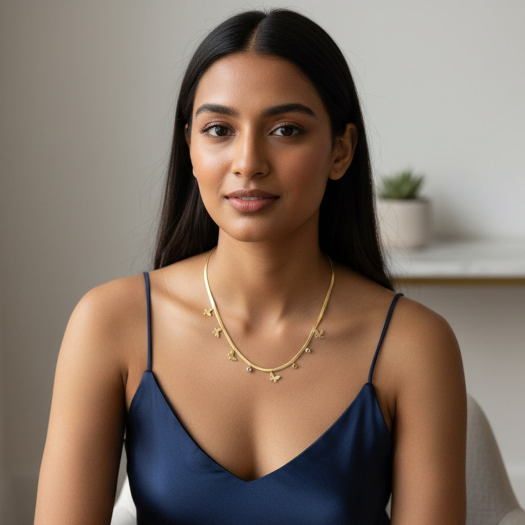 Butterfly Gleam Anti-Tarnish Necklace