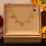Load image into Gallery viewer, Golden Mini Heart Charm Necklace
