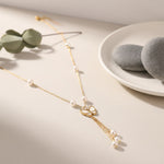 Load image into Gallery viewer, Pearl Butterfly Tassel Necklace
